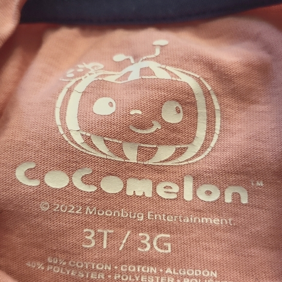 Cocomelon "Cute as a Rainbow" pink short sleeved tee shirt - Picture 2 of 3